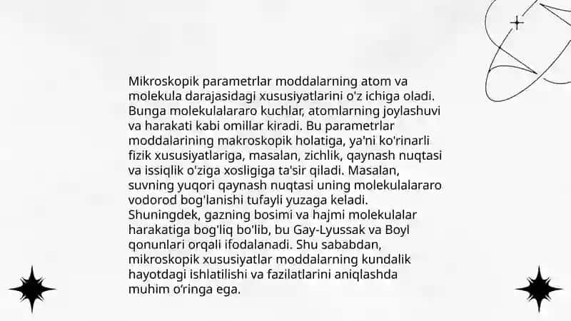 Sistemaning holatini makroskopik va mikroskopik ifodalash 4