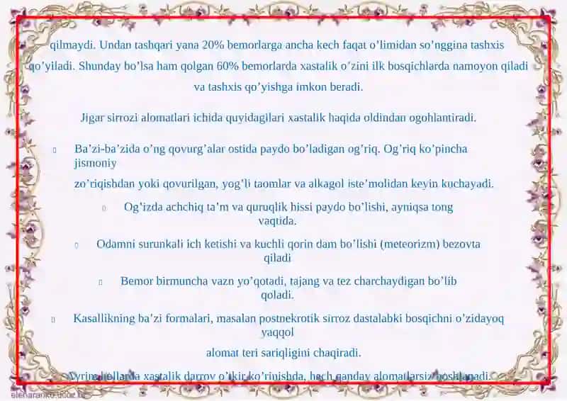 SOMATONEVROLOGIK SINDROMLAR (JIGAR KASALIKLARI) 4