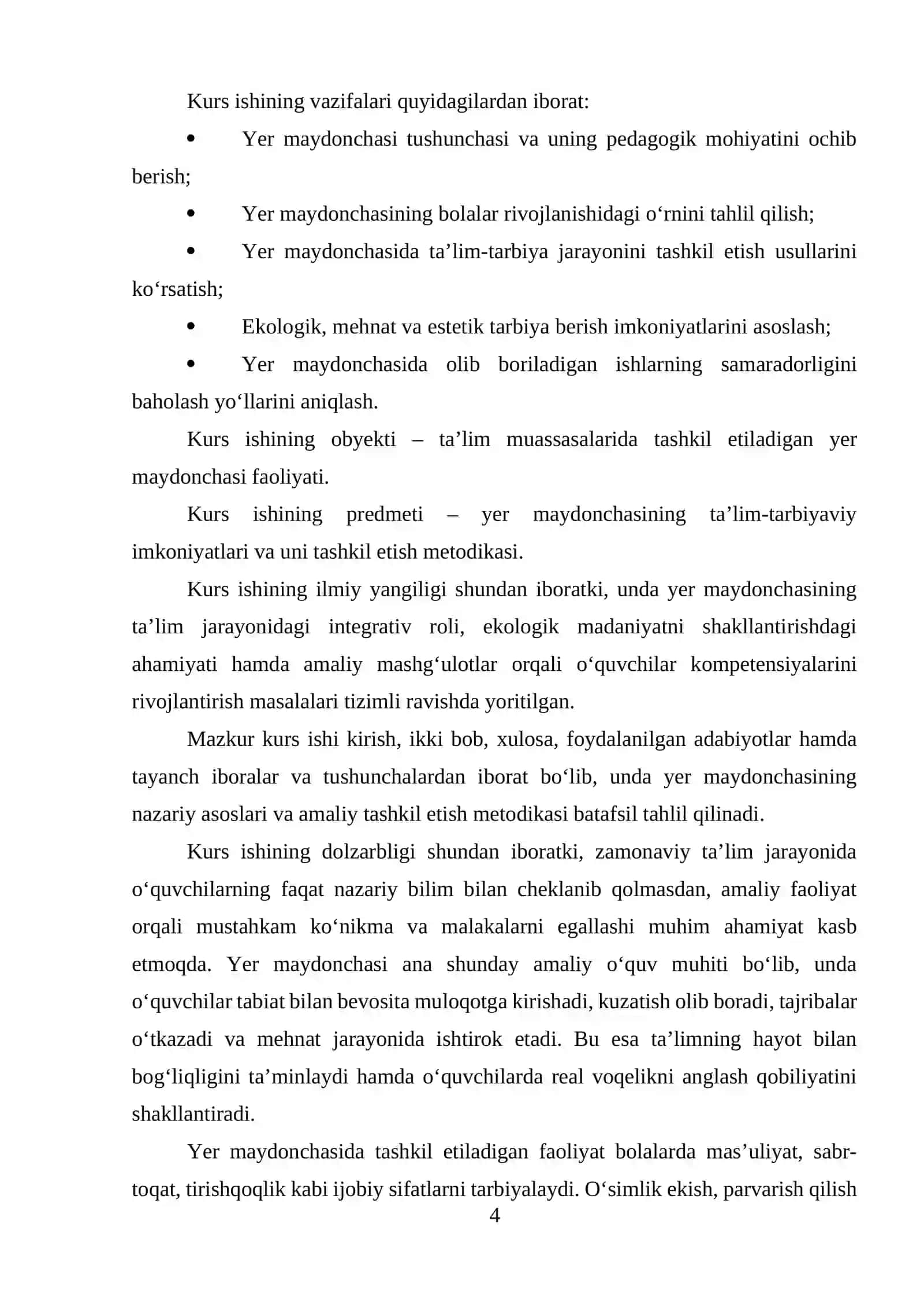 Yer maydonchasining nazariy asoslari va pedagogik ahamiyati 4