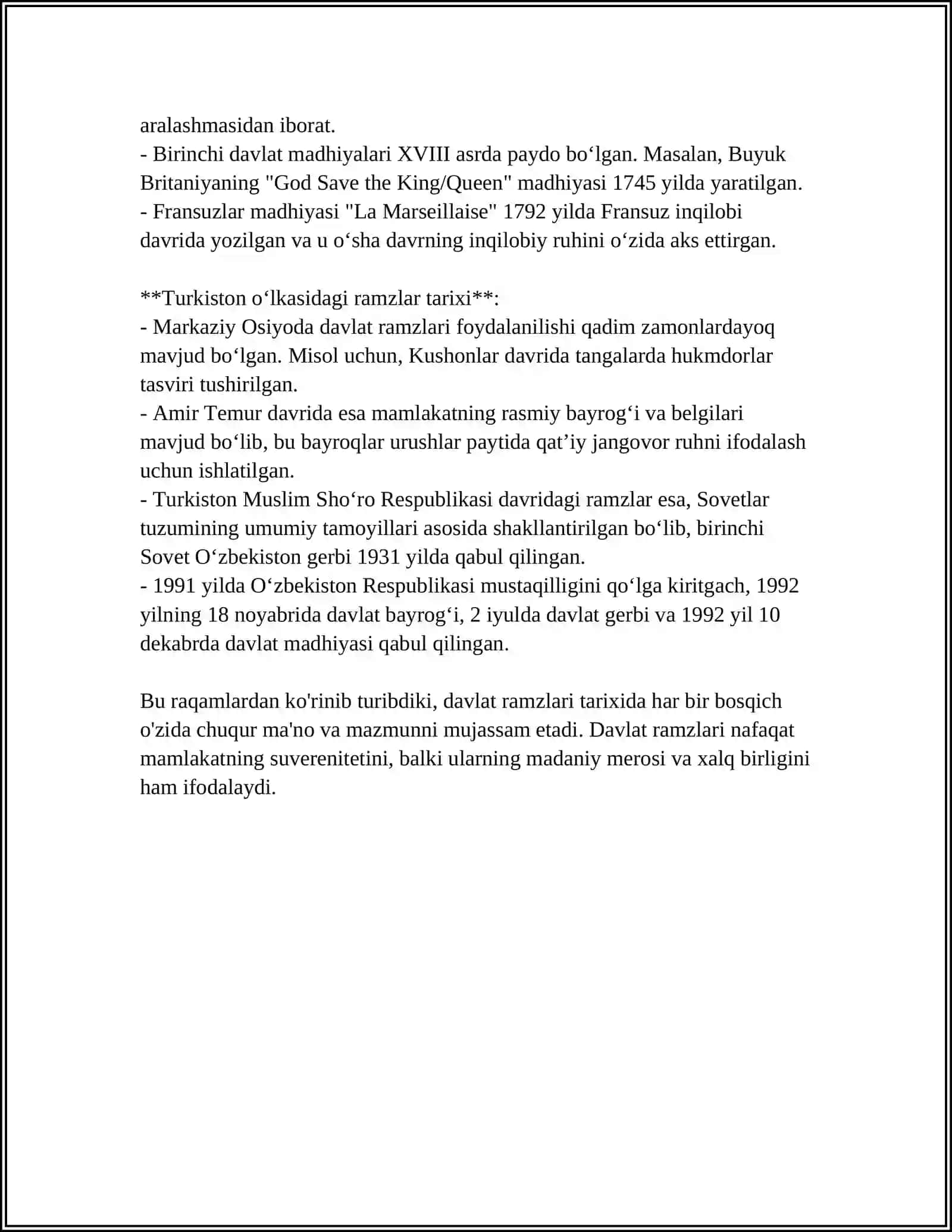 DAVLAT RAMZLARINING QABUL QILINISHI 4