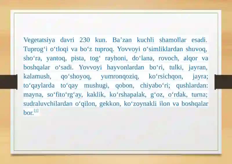SHOʻRCHITUMANI 4