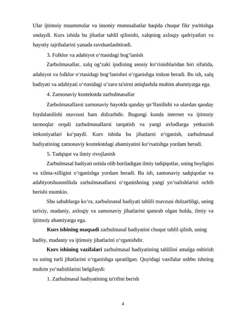 Gulhaniy Zarbulmasalda tasnifi va xarakteristikasi 4