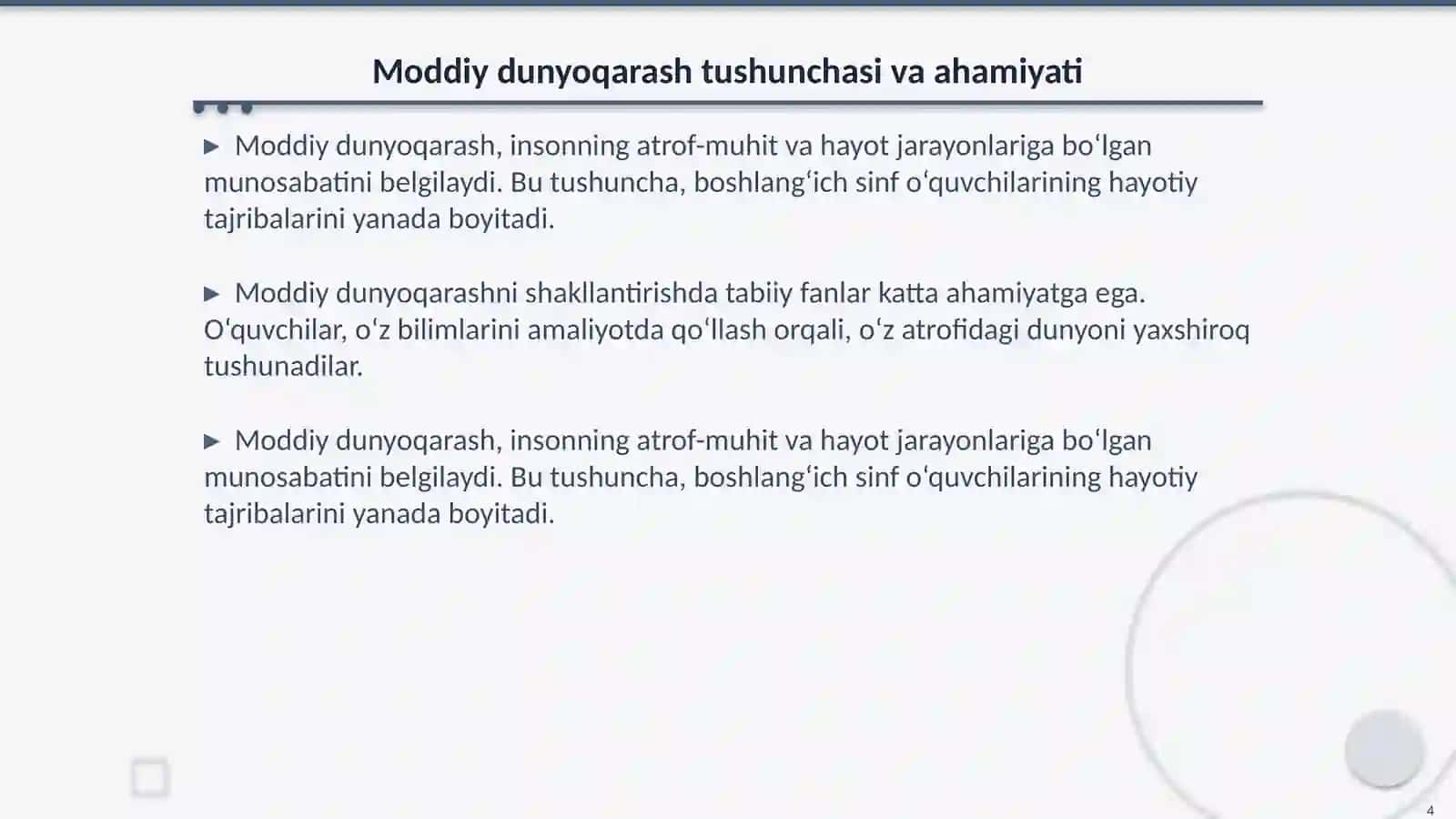 Boshlangʻich taʼlimda tabiiy fanlarning o‘rni 4