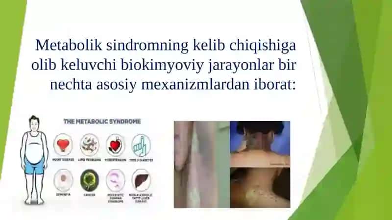 Metabolik sindrom kelib chiqishining biokimyoviy asoslari va asoratlari 4