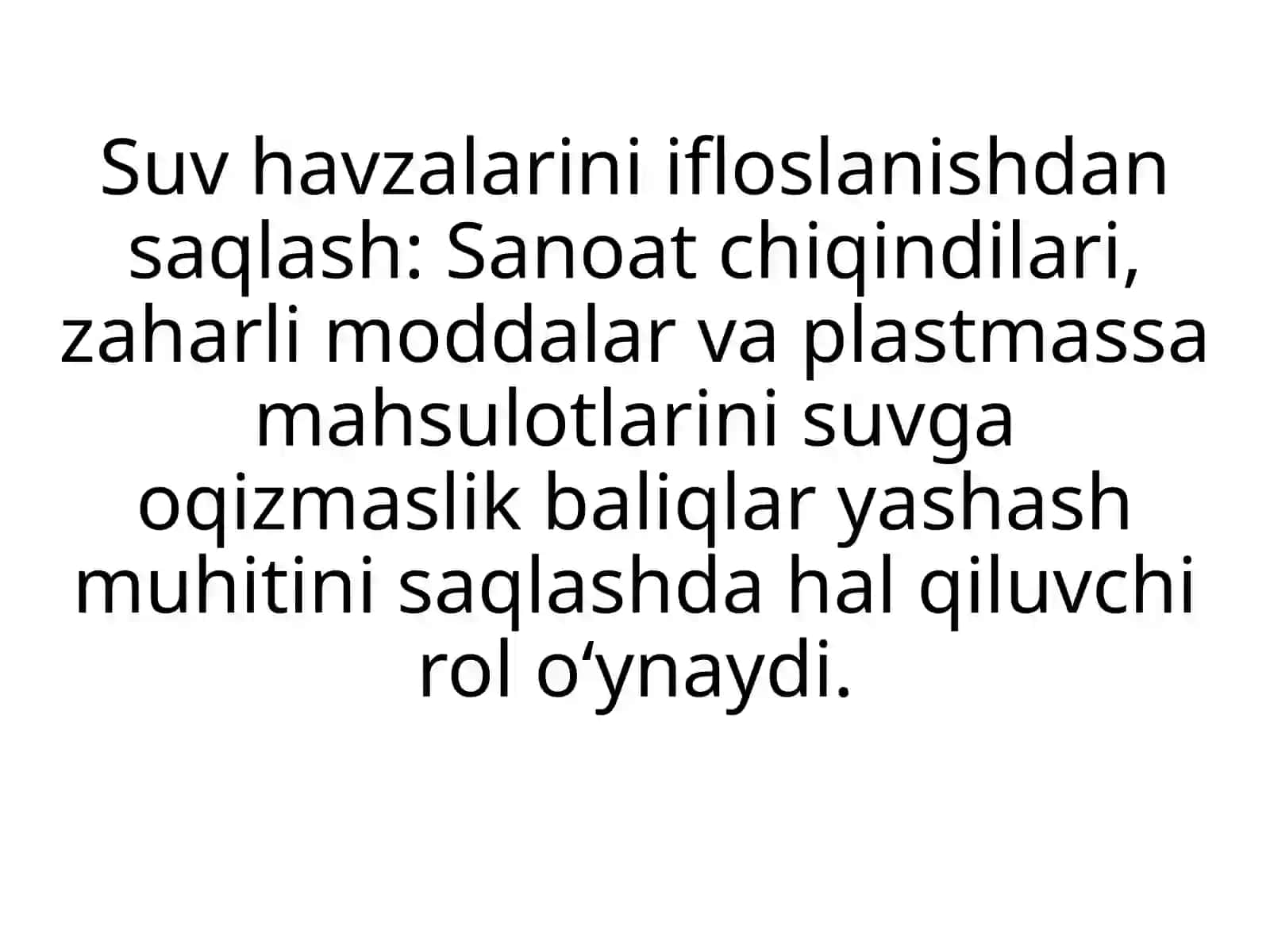 Baliqlarni muhofaza qilish va ularni oziq-ovqatlanishning o'zgaruvchilari 4