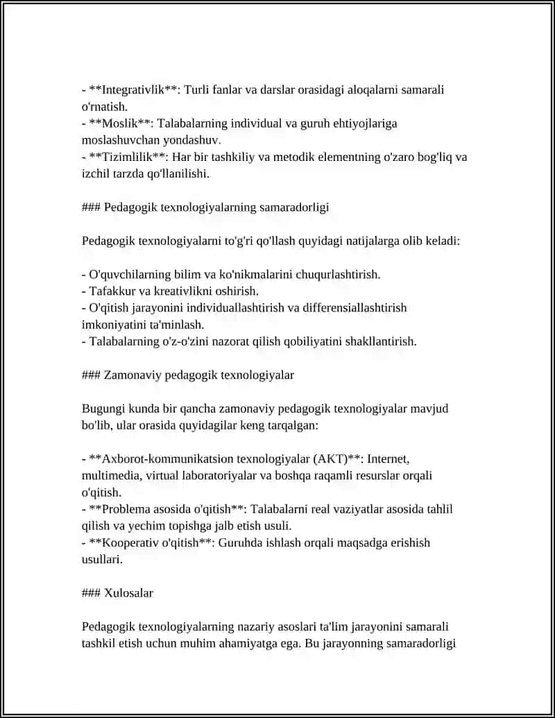 PEDAGOGIK TEXNOLOGIYA VA ULARNING MOHIYATI 4