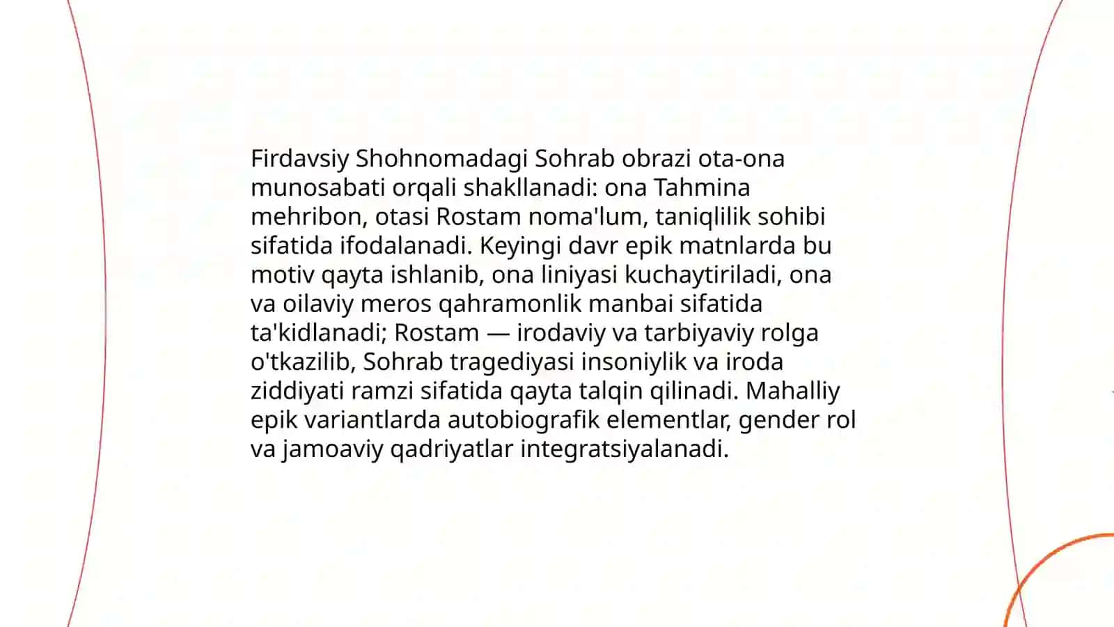 Firdavsiy “Shohnoma“si qahramonlari 4
