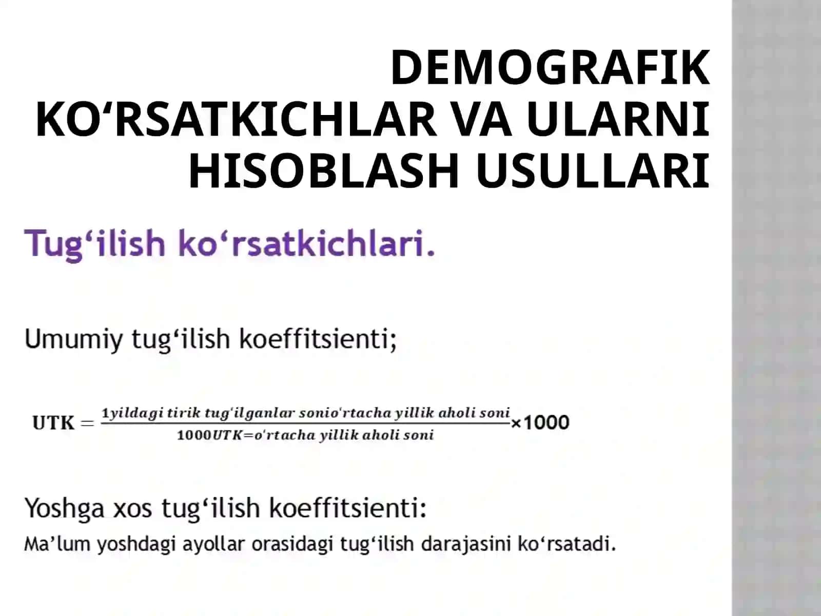 Demografik jarayonlar 4