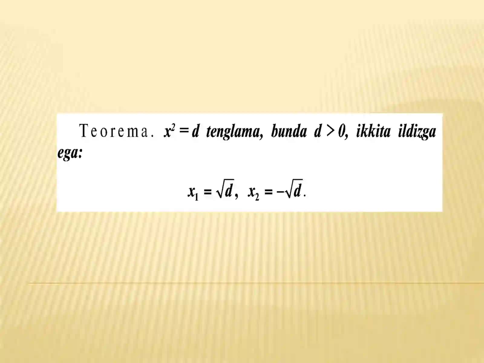 "Kvadrat  tenglama  va  uning  ildizlari" 4