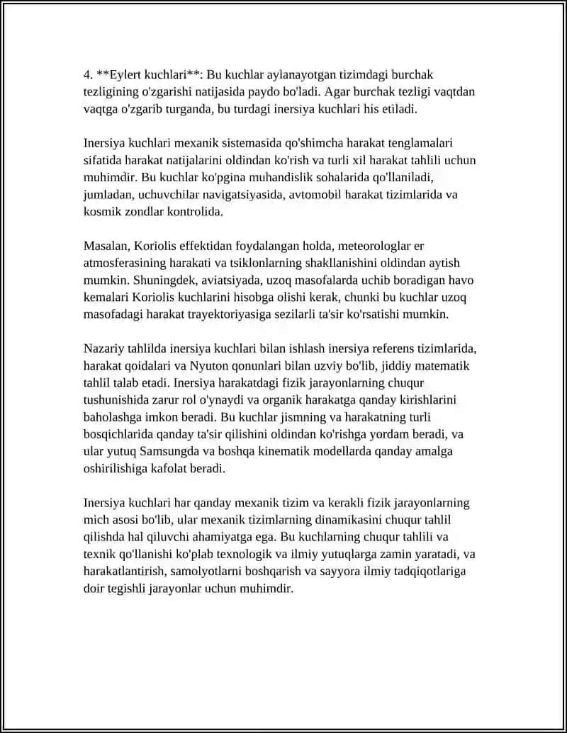 NOINERSIAL SANOQ TIZIMLARIDAGI INERSIYA KUCHLARI 4