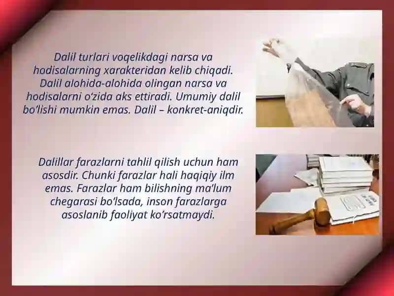 Ilmiy tadqiqot va ijod tizimida dalil(fakt) 4
