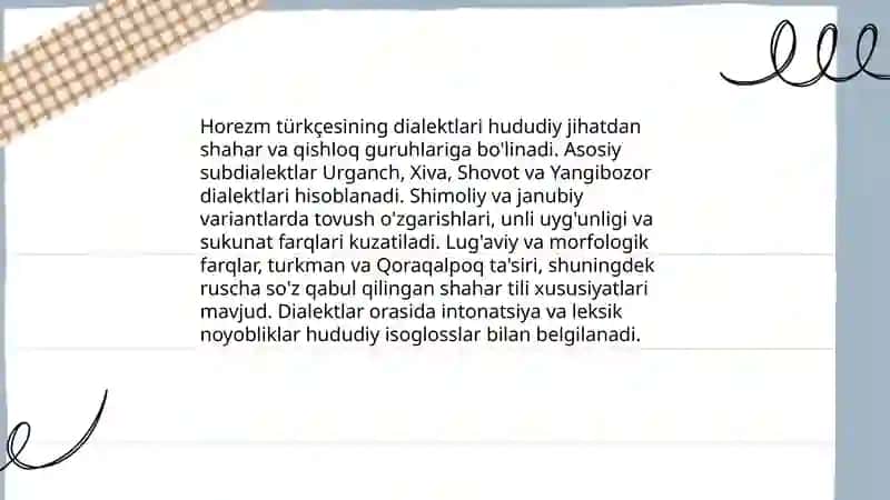 Horezm türkçesi 4