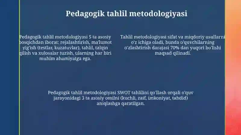 Pedagogik nazorat 4