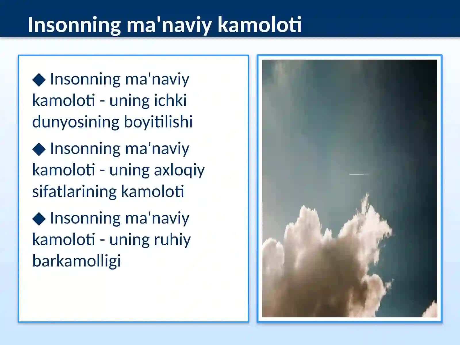 Insoning ma'naviy kamolotida falsafiy dunyoqarashning roli 4