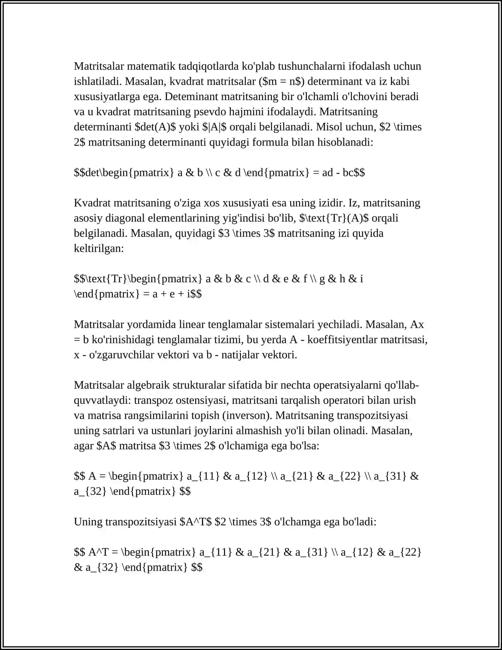 MATRITSA 4