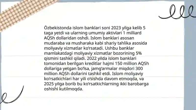 Islom Moliyasini Rivojlantirish Masalalari 4