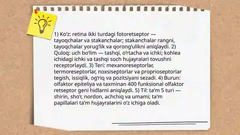 Bilish jarayonlari psixologiyasi. Sezgi va idrok 4