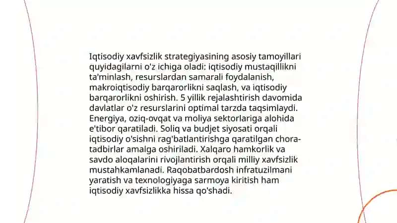 Iqtisodiy xavsizlik strategiyasida ijtimoiy siyosatning oʻrni 4