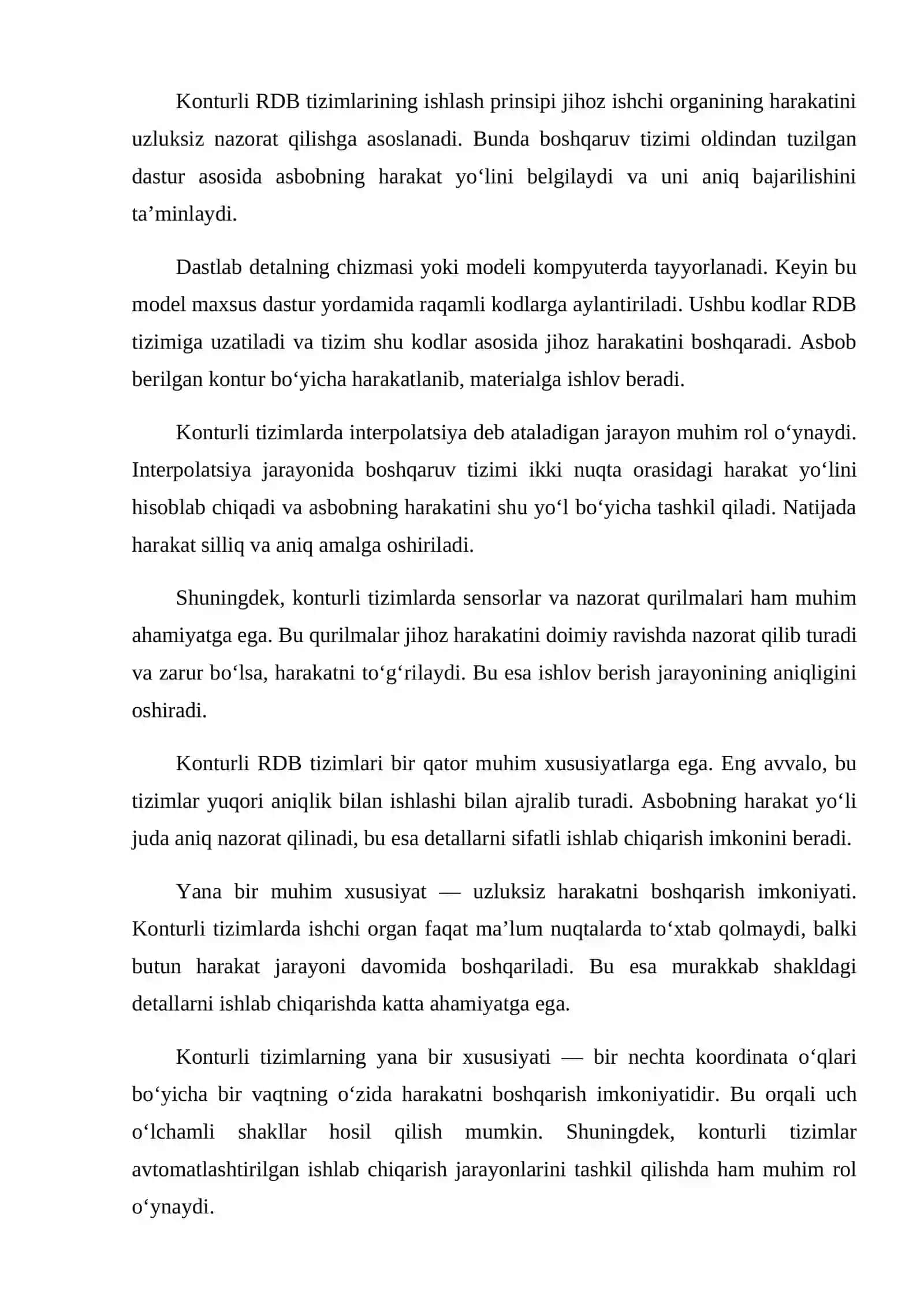 Raqamli dasturli boshqaruv tizimlari 4