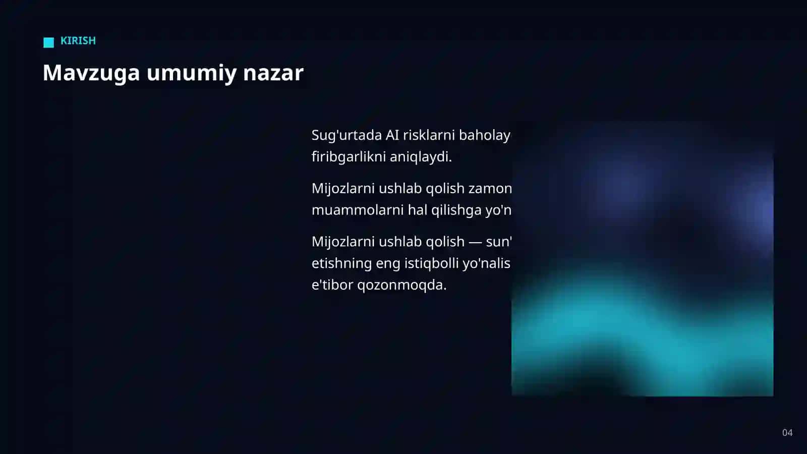 AI SUG'URTA SOHASIDA 4