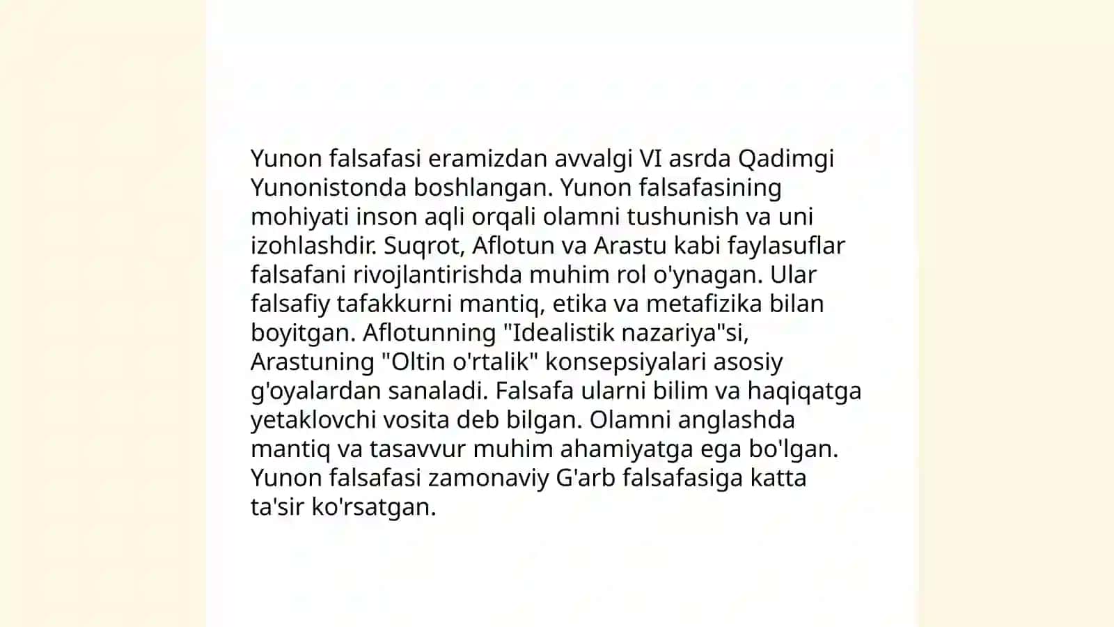 Falsafaning mohiyatiga oid g'arb mutafakkirlari ta'riflari 4