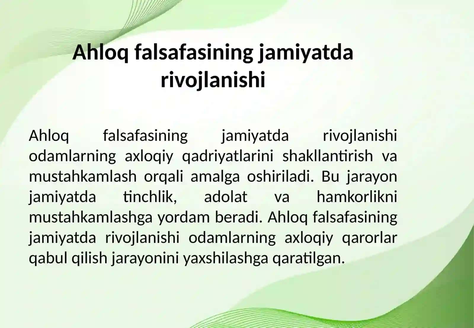 Ahloqfalsafasining jamiyat rivojidagi oʻrnivaahamiyati 4