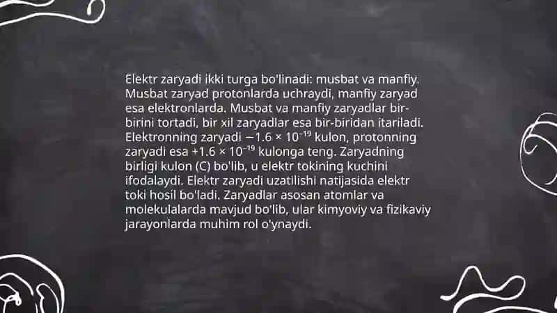 Zaryad va razryad 4