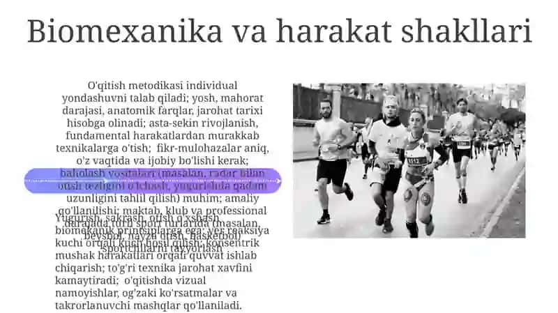 Yugurish, sakrash, uloqtirish turlari texnikasini o'rgatish metodikasi 4