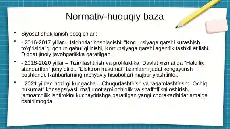 Oʻzbekistonda korrupsiyaga qarshi kurash mexanizmlari 4