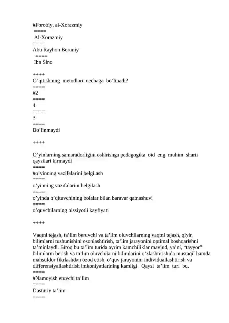Uzluksiz ta‘limni faoliyat ko‘rsatish printsiplarini aniqlang. 4
