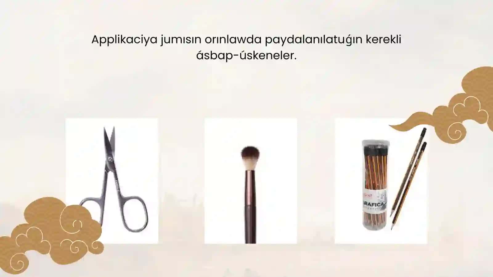 Baslawısh klass oqıwshıların applikatsiya jumıslarına úyretiw 4