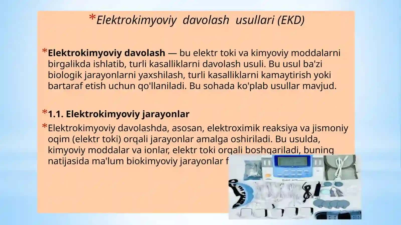 Elektrokimyoviy Davolash va Diagnostika Usullari 4