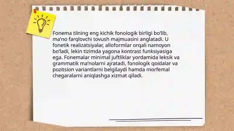 Til birliklarining oziga xos tabiati.Tillarni tasniflash asoslari 4