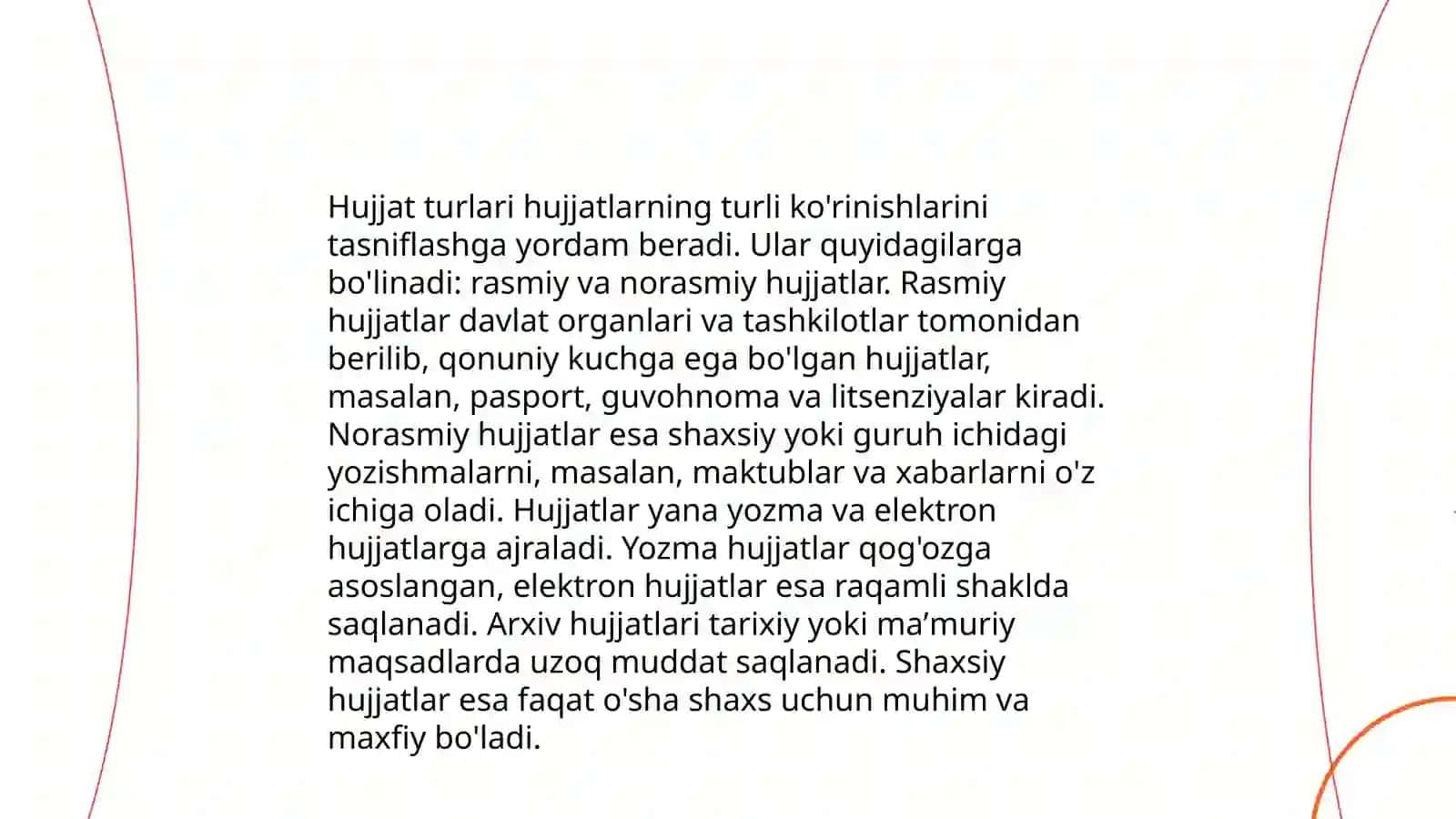 Hujjat turlari va ish yuritish asoslari 4
