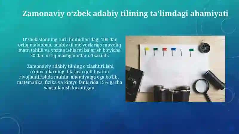 Zamonaviy oʻzbek adabiy tilining maqsad va vazifalari 4