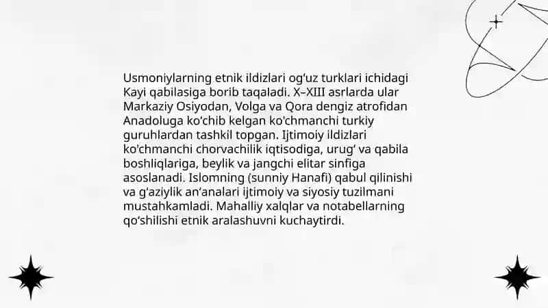 Xl-Xlll asirlarda Usmoniylar davlati 4
