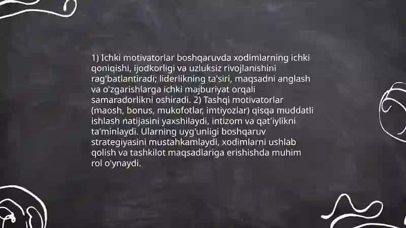 Boshqaruv faoliyatida mativatsiya 4