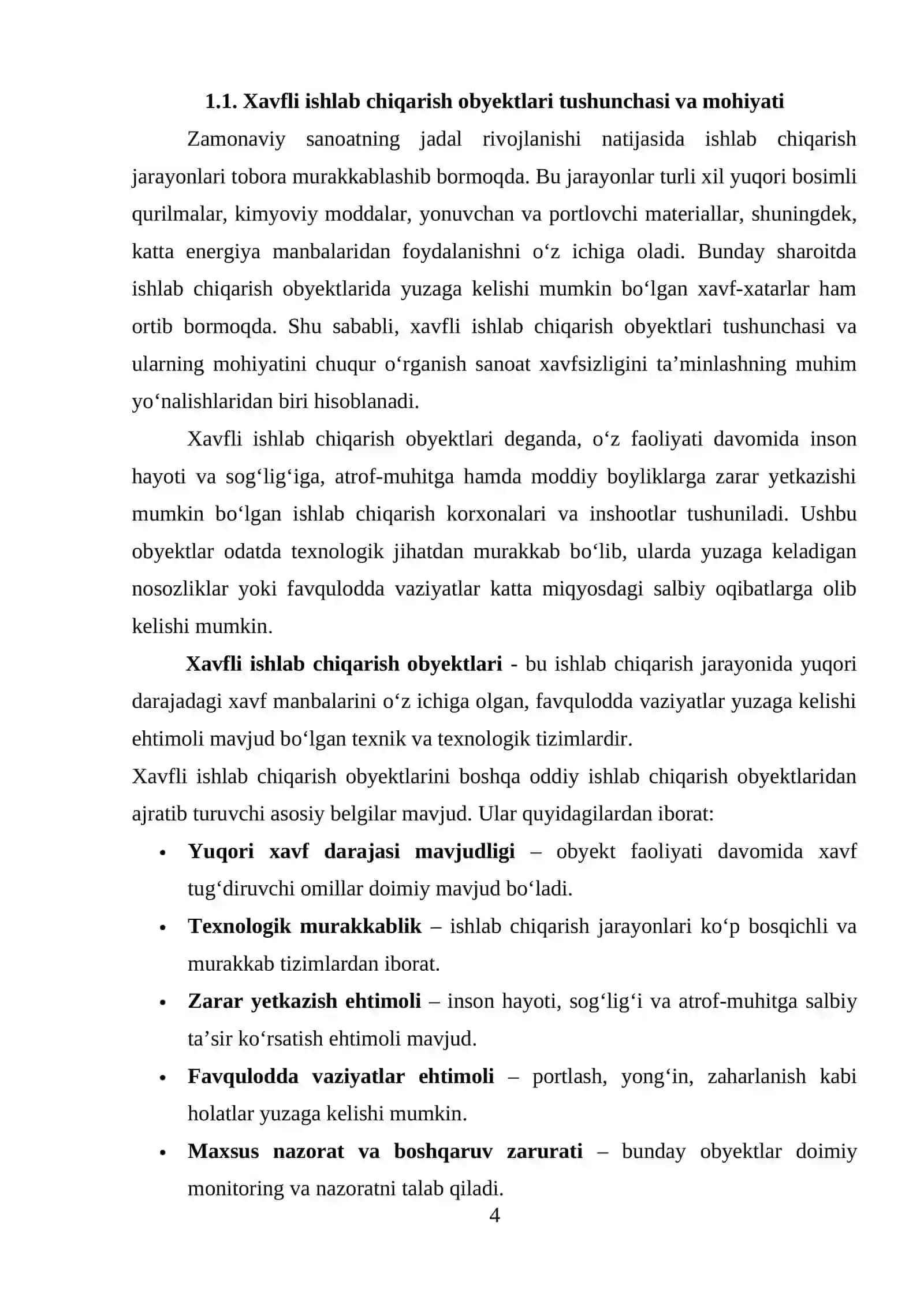 Xavfli ishlab chiqarish obyektlari risklarni tahlil qilish 4