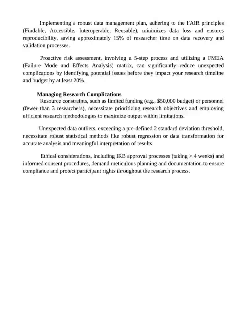 Research into complications 4