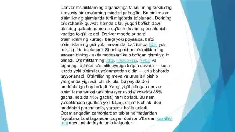 o'rta Osiyo allomalarining dorivor o'simliklarni o'rganishga qo'shgan hissalari 4