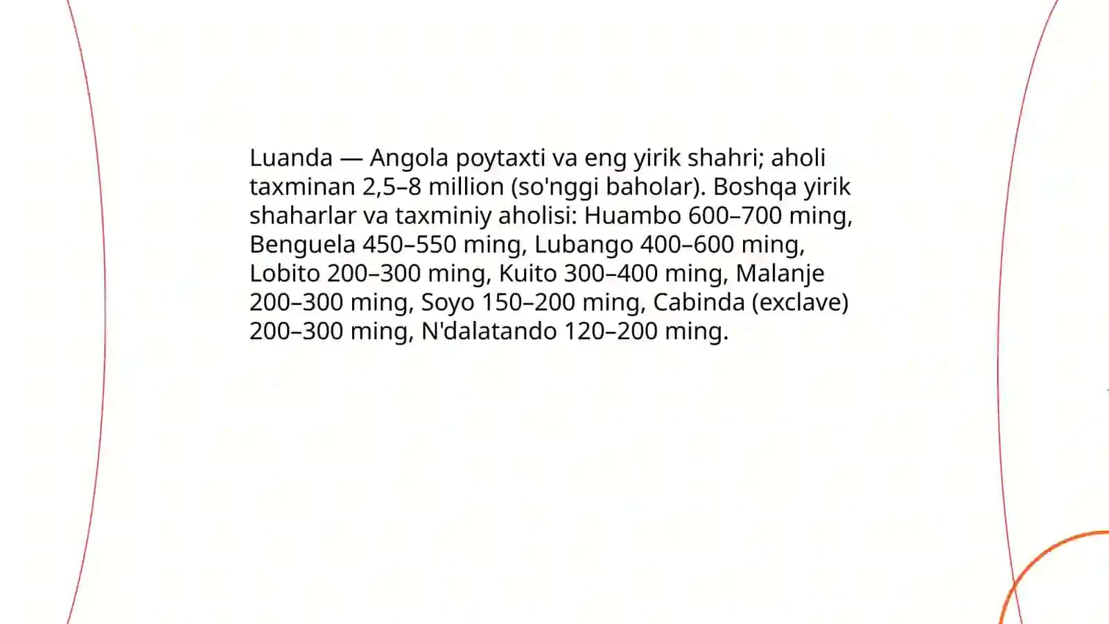 Angola Respublikasi geografik joylashuvi va hududi 4