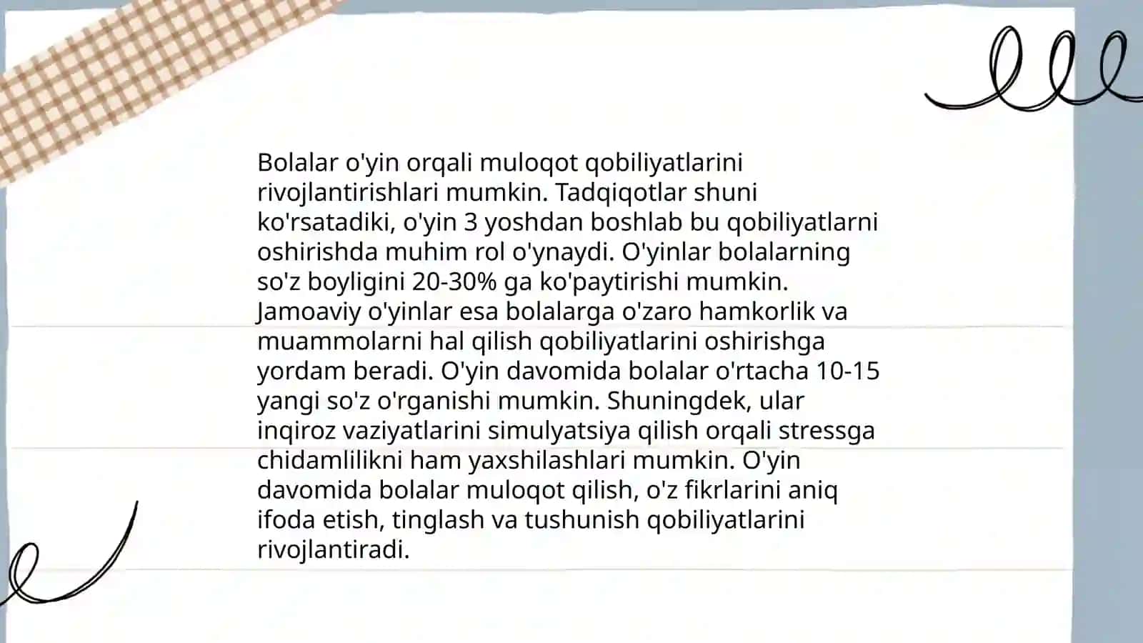 O`yinlarning bolalar ta`lim-tarbiyasidagi psixologik va psixolingvistik omillari 4