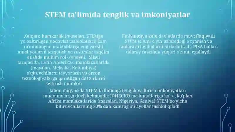 STEM o'quv dasturlari 4