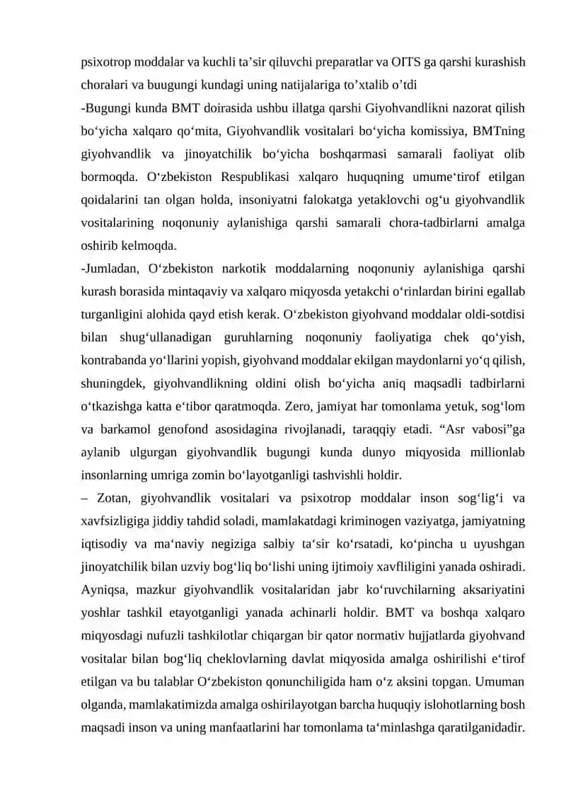 Psixoaktiv moddalarni istemol qilish bilan bog'liq buzişlar 4