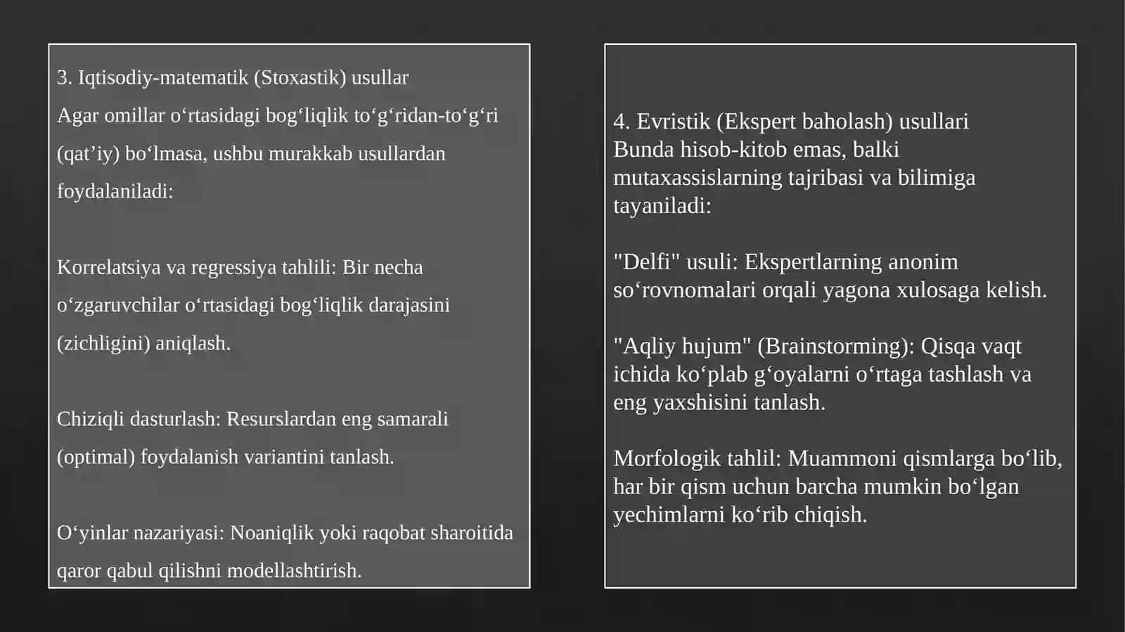 Iqtisodiy Tahlil Fani Metodining O’ziga Xos Xususiyatlari 4