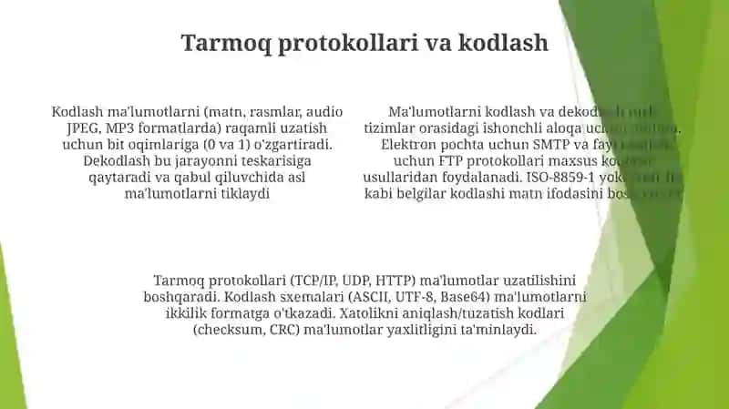 Axborotlarni kodlash va dekodlash 4