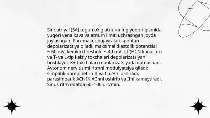 Yurak faoliyatini boshqarilish fiziologiyasi 4