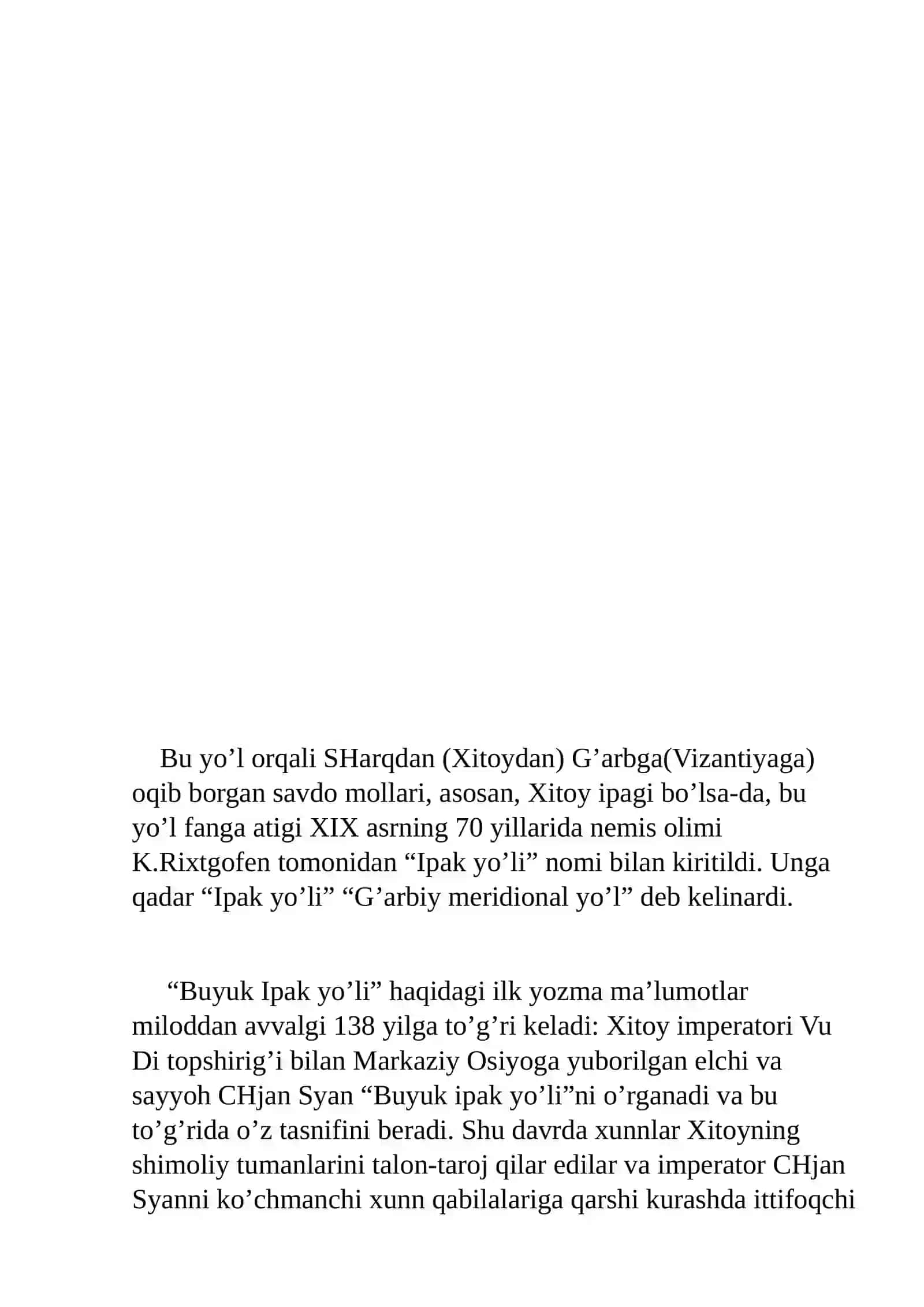 Buyuk Ipak Yo’lining davlatlararo hamkorlik va turizmni rivojlantirishdagi o’rni 4