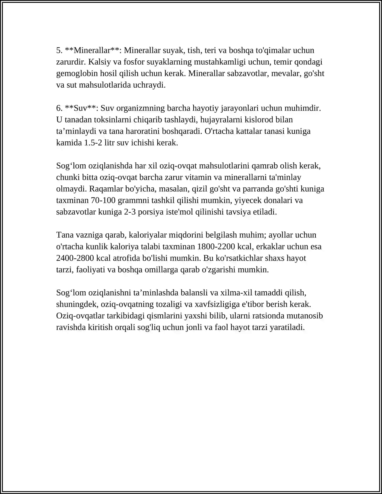 OZIQ OVQAT MAHSULOTLARI TARKIBIDAGI QÓSHIMCHALAR 4