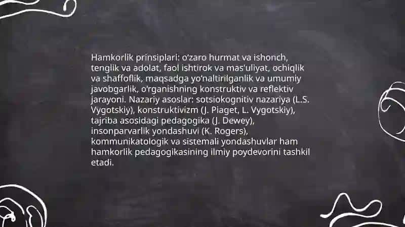 Hamkorlik pedagogikasining kontseptual g'oyalari 4
